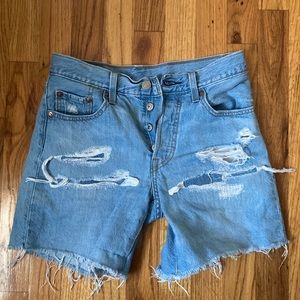 Levis high waisted shorts